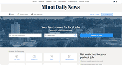 Desktop Screenshot of jobs.minotdailynews.com